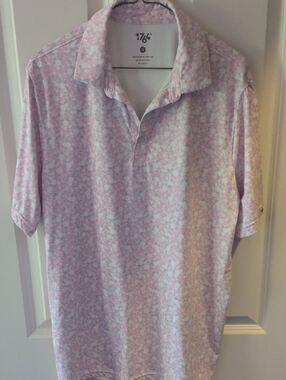 1764® Light Pink Floral Polo Shirt